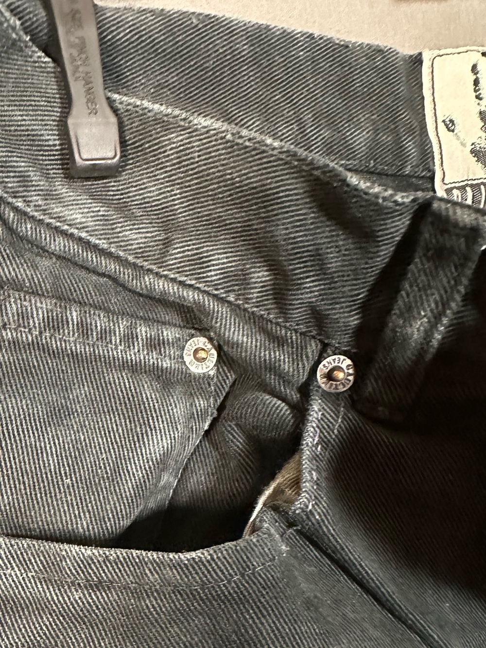Jean Paul Gaultier Black Straight Leg Men's Jeans - Picture 13 of 16